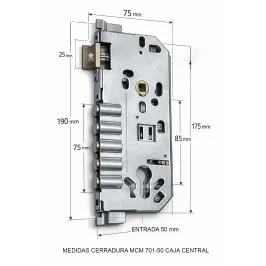 CERRADURA CENTRAL MCM SERIE...