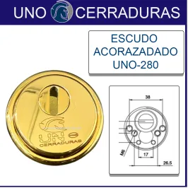 ESCUDO UNO-280 ORO ACORAZADO