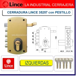CERRADURA SUPERFICIE LINCE...