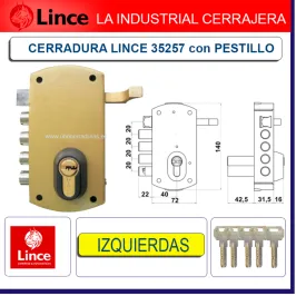 CERRADURA SUPERFICIE LINCE...