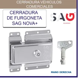CANDADO SAG FURGONETA IN. INOX NOVA+ MANO REFUERZO PIEDRA