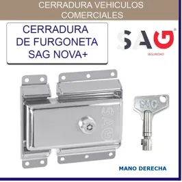 CANDADO SAG FURGONETA IN. INOX NOVA+ MANO REFUERZO PIEDRA