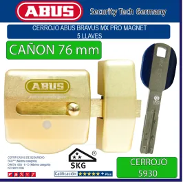 CERROJO ABUS 5930 BRAVUS MX...