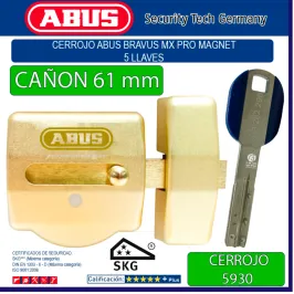 CERROJO ABUS 5930 BRAVUS MX...