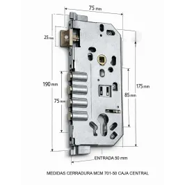CERRADURA CENTRAL MCM SERIE...