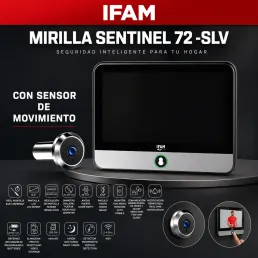 MIRILLA DIGITAL ELECTRONICA IFAM SENTINEL 72 SLV CON SENSOR