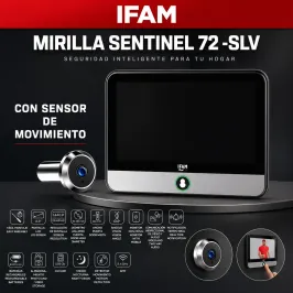 MIRILLA DIGITAL ELECTRONICA IFAM SENTINEL 72 SLV CON SENSOR
