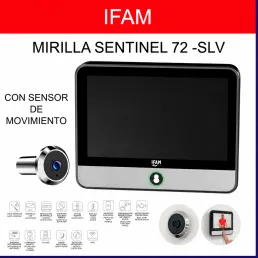 MIRILLA DIGITAL ELECTRONICA IFAM SENTINEL 72 SLV CON SENSOR