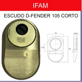 ESCUDO IFAM D-FENDER 105 ORO