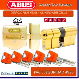 CERROJO ABUS 4930 ORO +...