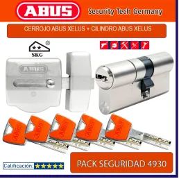 CERROJO ABUS 4930 CROMO +...