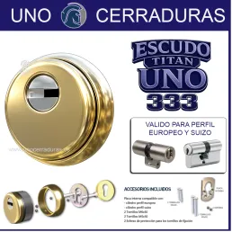 ESCUDO TITAN UNO 333 ORO...