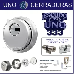 ESCUDO TITAN UNO 333 CROMO...