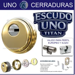ESCUDO UNO TITAN ORO ACORAZADO