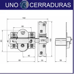 CERROJO FAC 926 RP/80 Q4TRO...