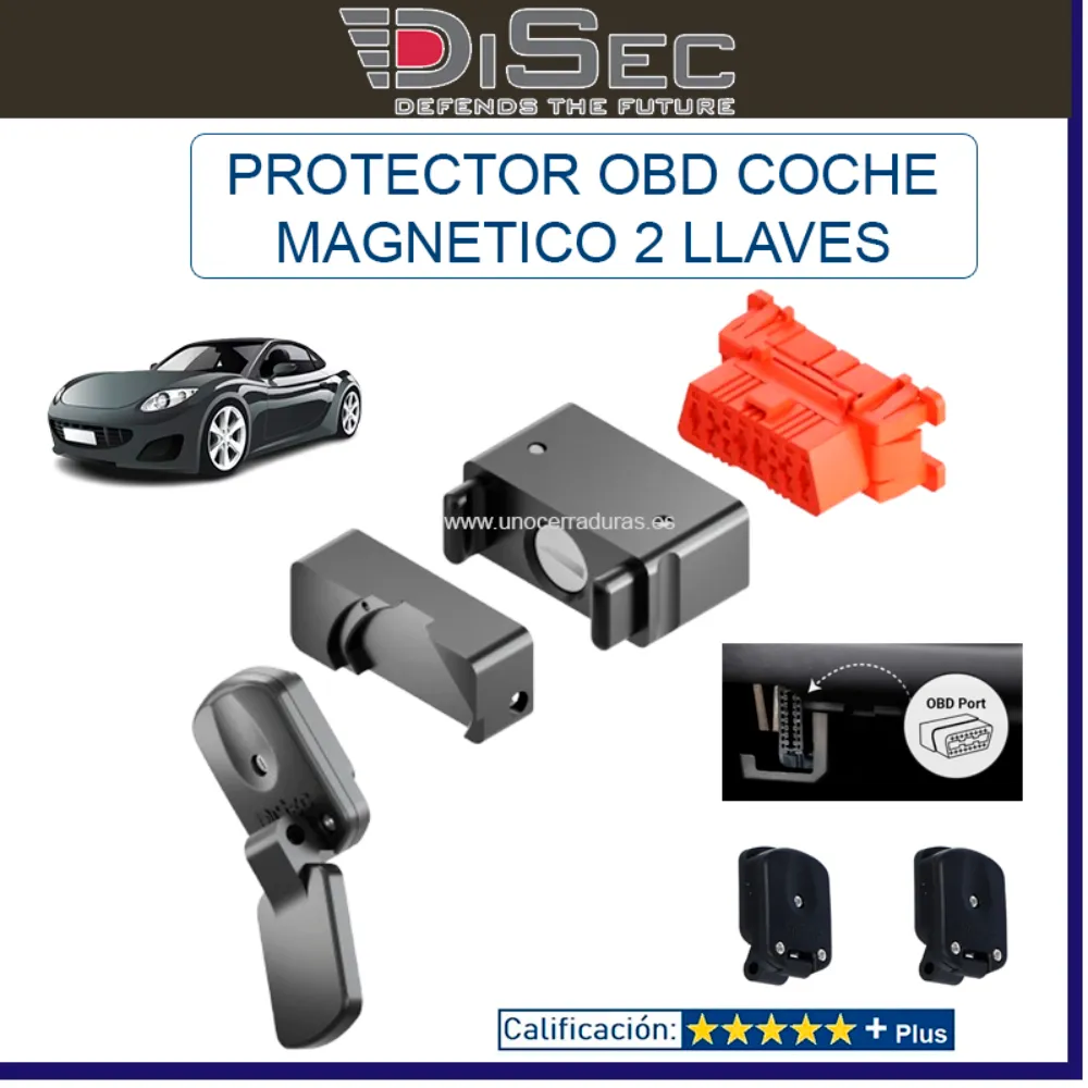ESCUDO MAGNETICO DISEC PARA OBD COCHE MG-OBDUNL 2 LLAVES ESCUDO MAGNETICO DISEC PARA OBD COCHE MG-OBDUNL 2 LLAVES