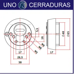 ESCUDO UNO-380 CROMO...