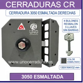 CERRADURA CR 3050 PINTADA DERECHAS SIN BARRAS