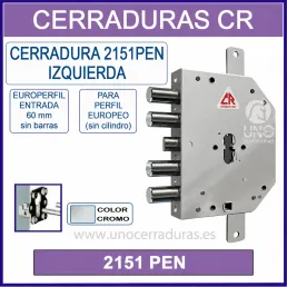 CERRADURA CR 2151 PEN ACORAZADA EUROPERFIL IZQUIERDA CERRADURA CR 2151 PEN ACORAZADA EUROPERFIL IZQUIERDA