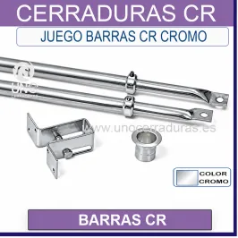 JUEGO BARRAS CERRADURA CR CROMADA