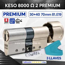 KESO 8000 Omega2 PREMIUM 30+40:70mm POMO CROMO 81.E19.080