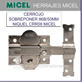 CERROJO MICEL NIQUEL 86B/50 301-R/80MM 01