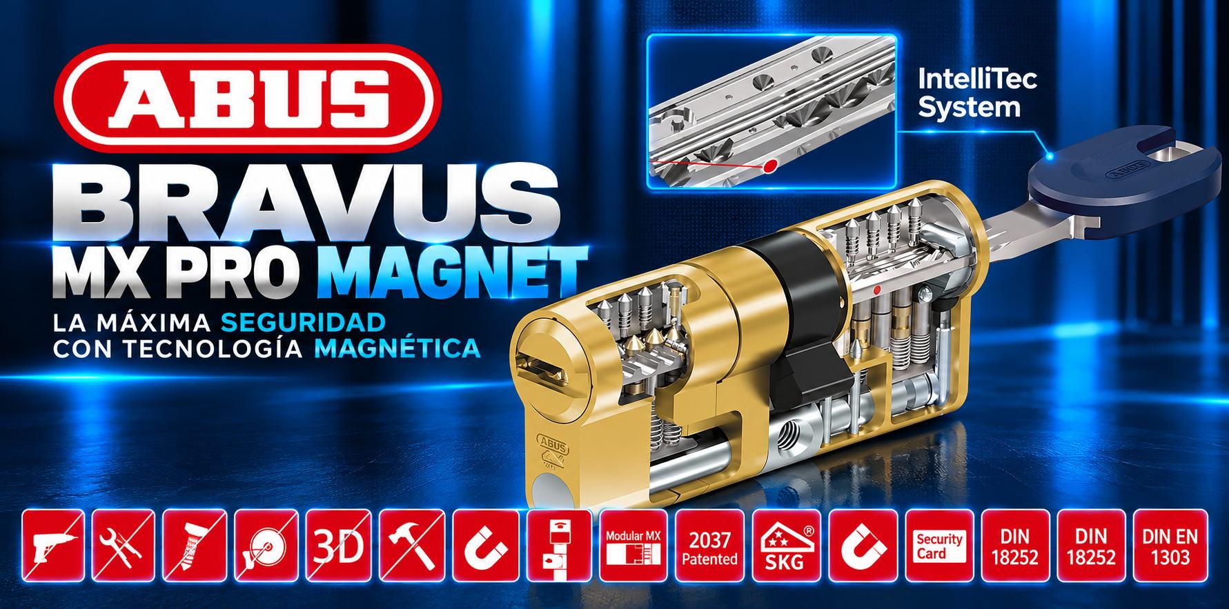 ABUS BRAVUS MX PRO MAGNET